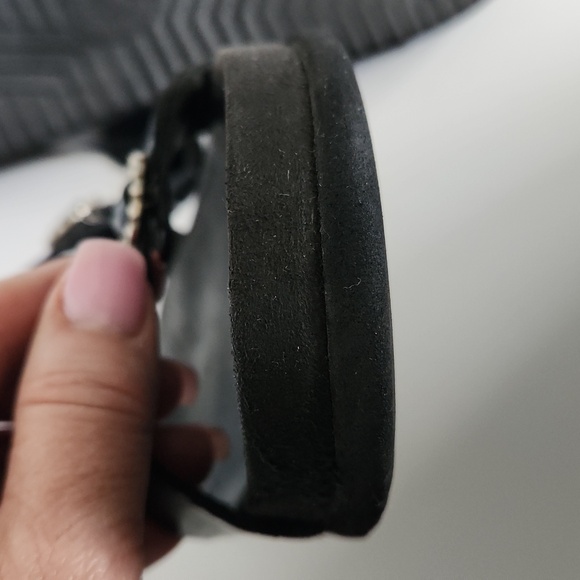 Sale 🔥 Mephisto Women's Black Pantent Leather Rhinestone Sandals Size 39 - Picture 8 of 8